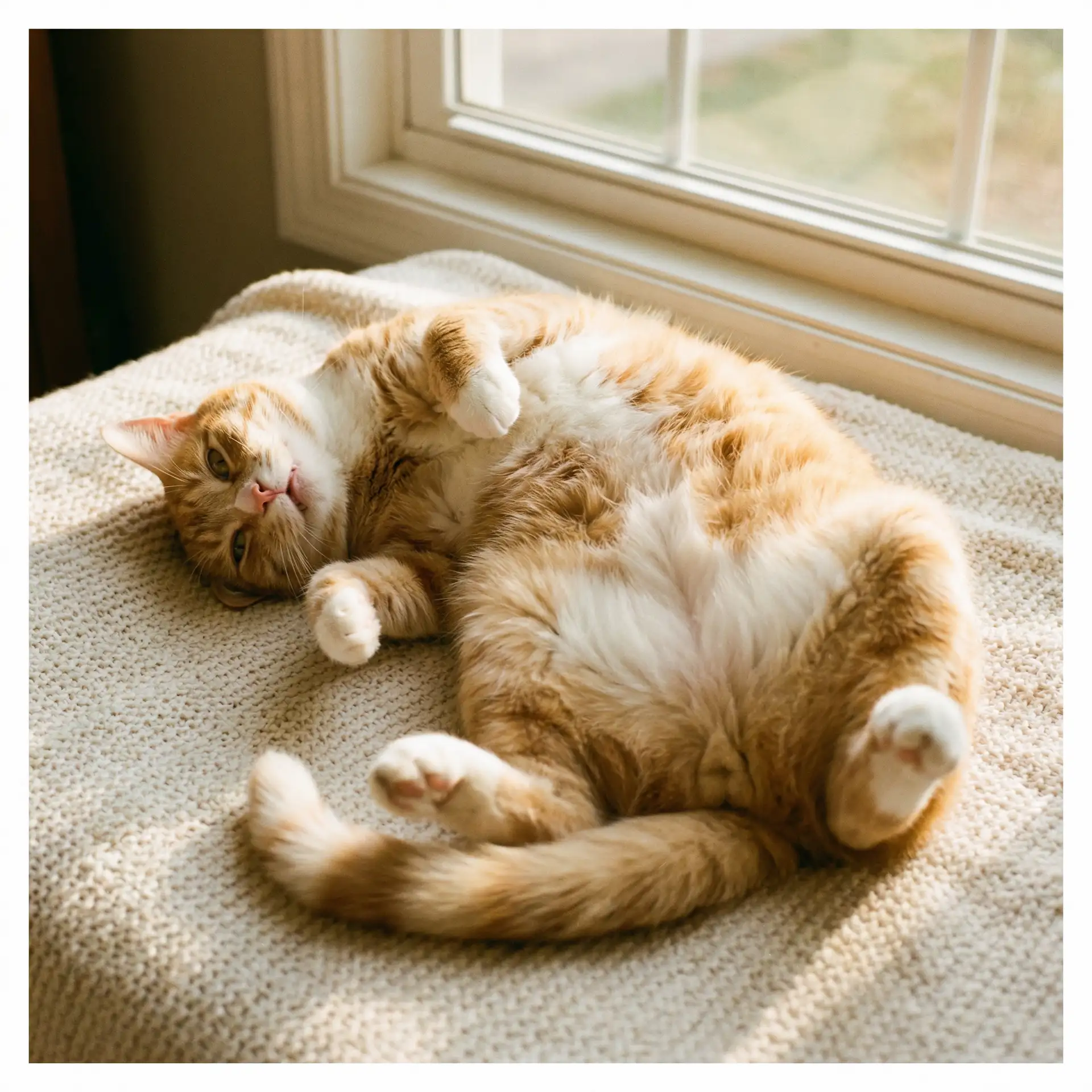 猫咪仰躺露出肚皮 - 擒狼电视剧在线观看